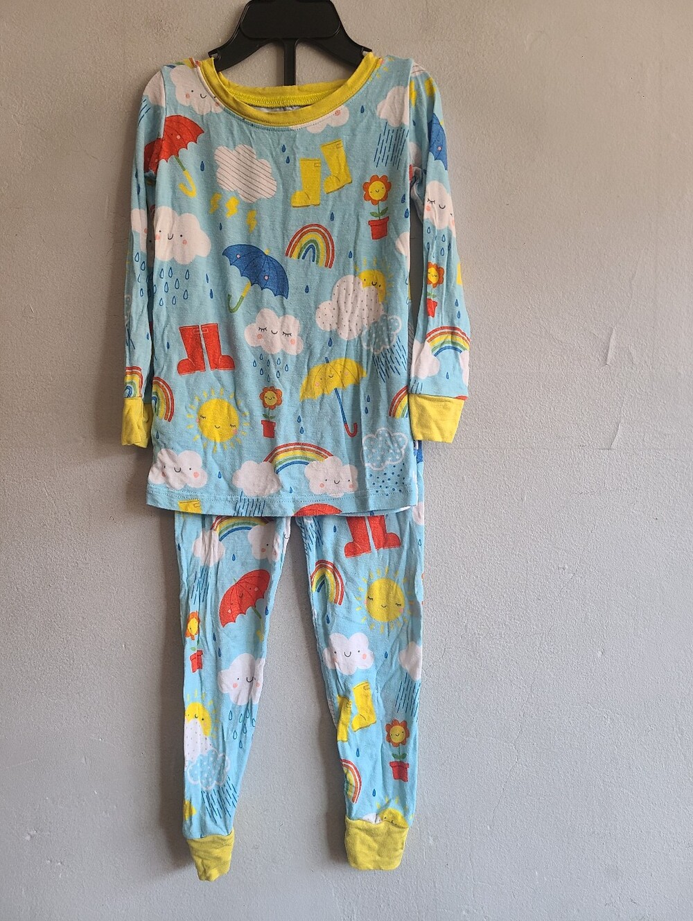 Little Sleepies 18-24m Sunshowers rainy day 2 piece long sleeve & pants Pj set